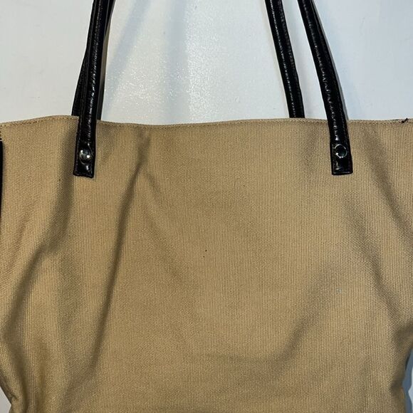 RED ENVELOPE Khaki and Brown Canvas Photo Collage Tote Bag - Picture 4 of 8